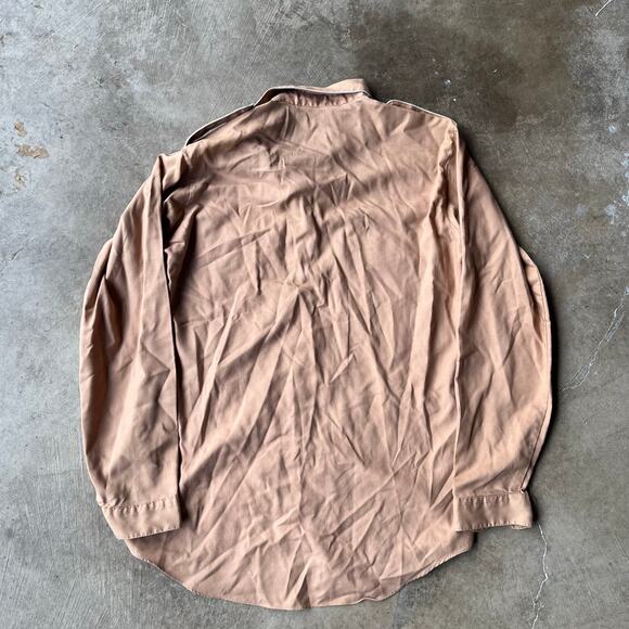 VINTAGE PINK VAN HEUSEN 70S LONGSLEEVE BUTTONUP SHIRT FITS M - Picture 4 of 4